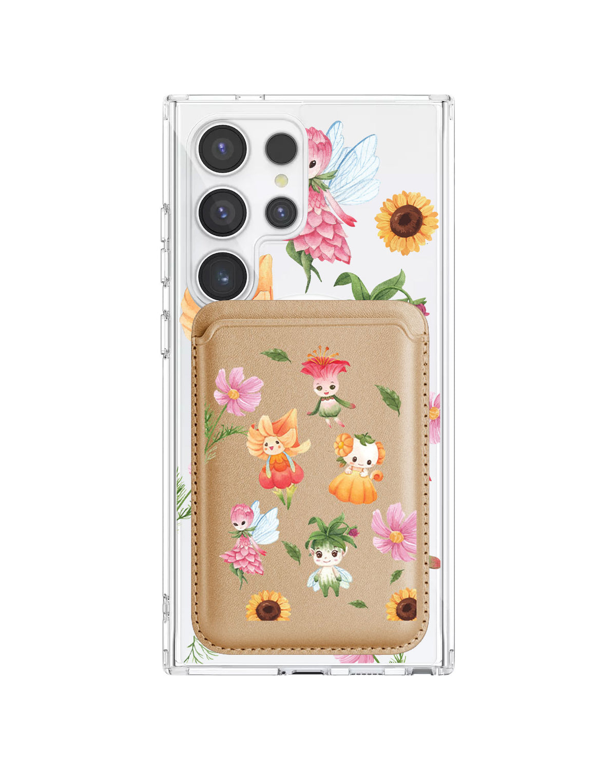 Android Magnetic Wallet Case - Magical Garden