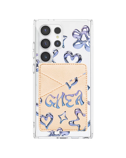 Android Phone Wallet Case - Chrome Monogram 1.0