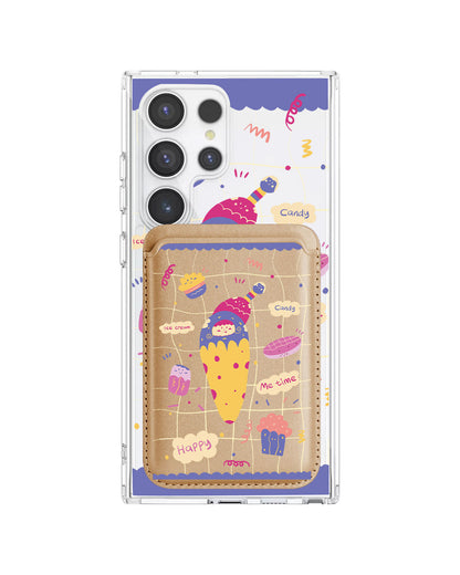 Android Magnetic Wallet Case - Candy Doodle