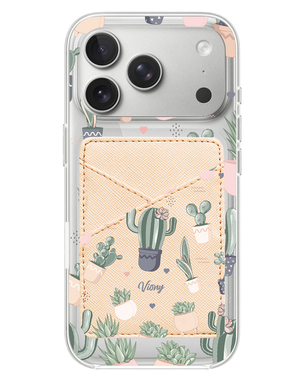 iPhone Phone Wallet Case - Cactus 2.0
