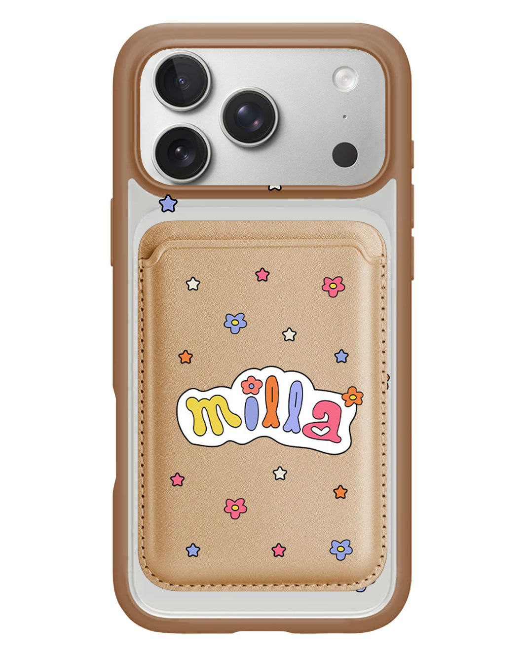 iPhone Magnetic Wallet Case - Adorable Monogram 5.0