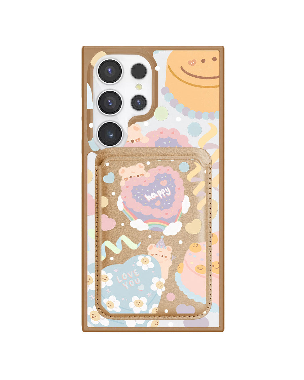 Android Magnetic Wallet Case - Cake Party