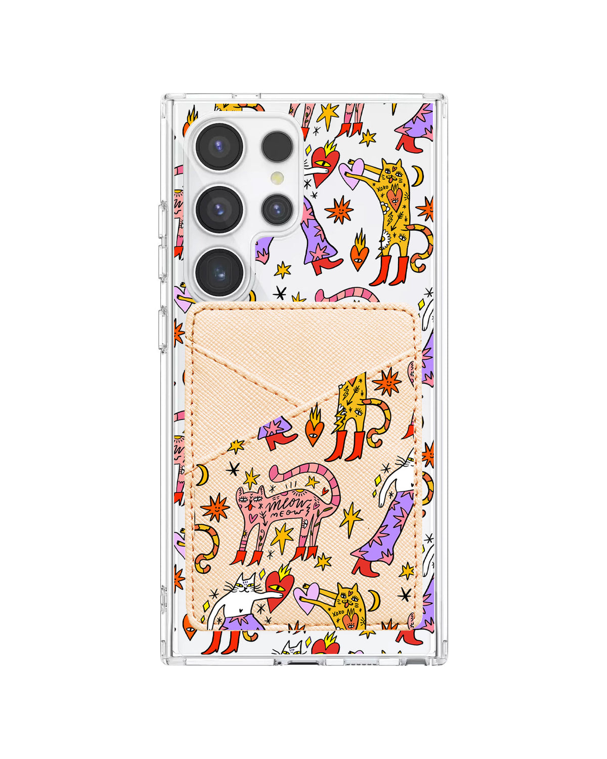 Android Phone Wallet Case - Meow