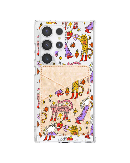 Android Phone Wallet Case - Meow