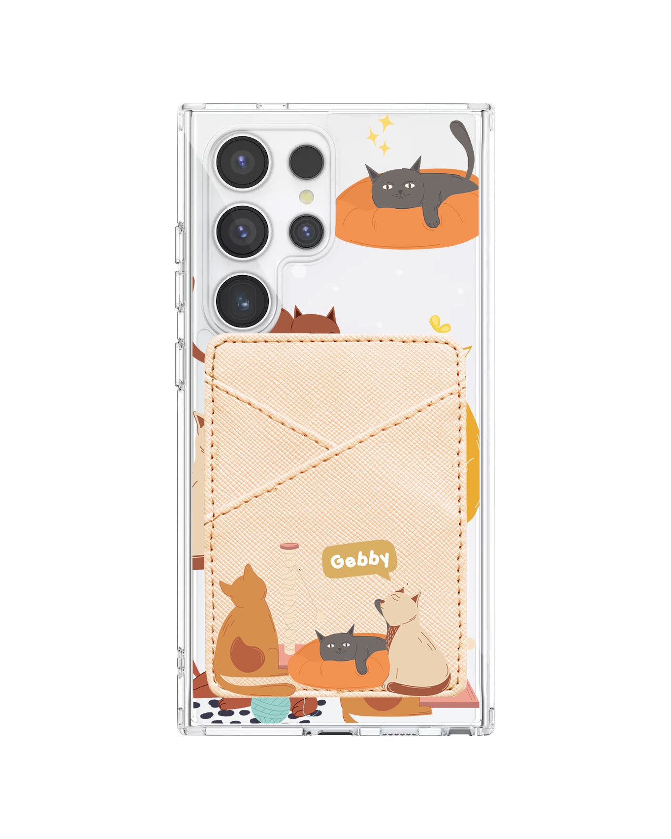 Android Phone Wallet Case - Playful Cat