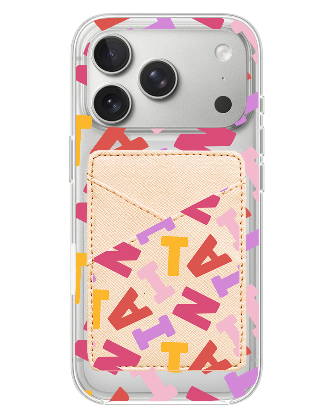 iPhone Phone Wallet Case - Scattered Monogram 1.0
