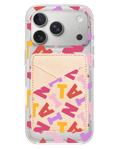 iPhone Phone Wallet Case - Scattered Monogram 1.0