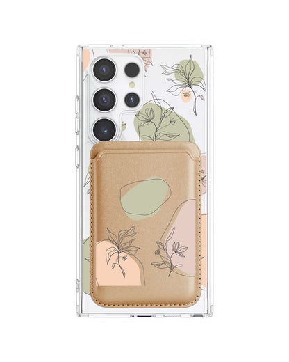 Android Magnetic Wallet Case - Sketchy Flower