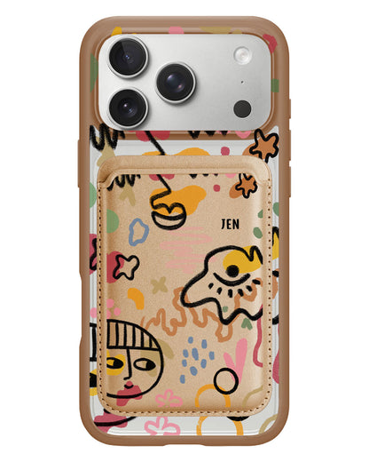 iPhone Magnetic Wallet Case - Abstract 3.0