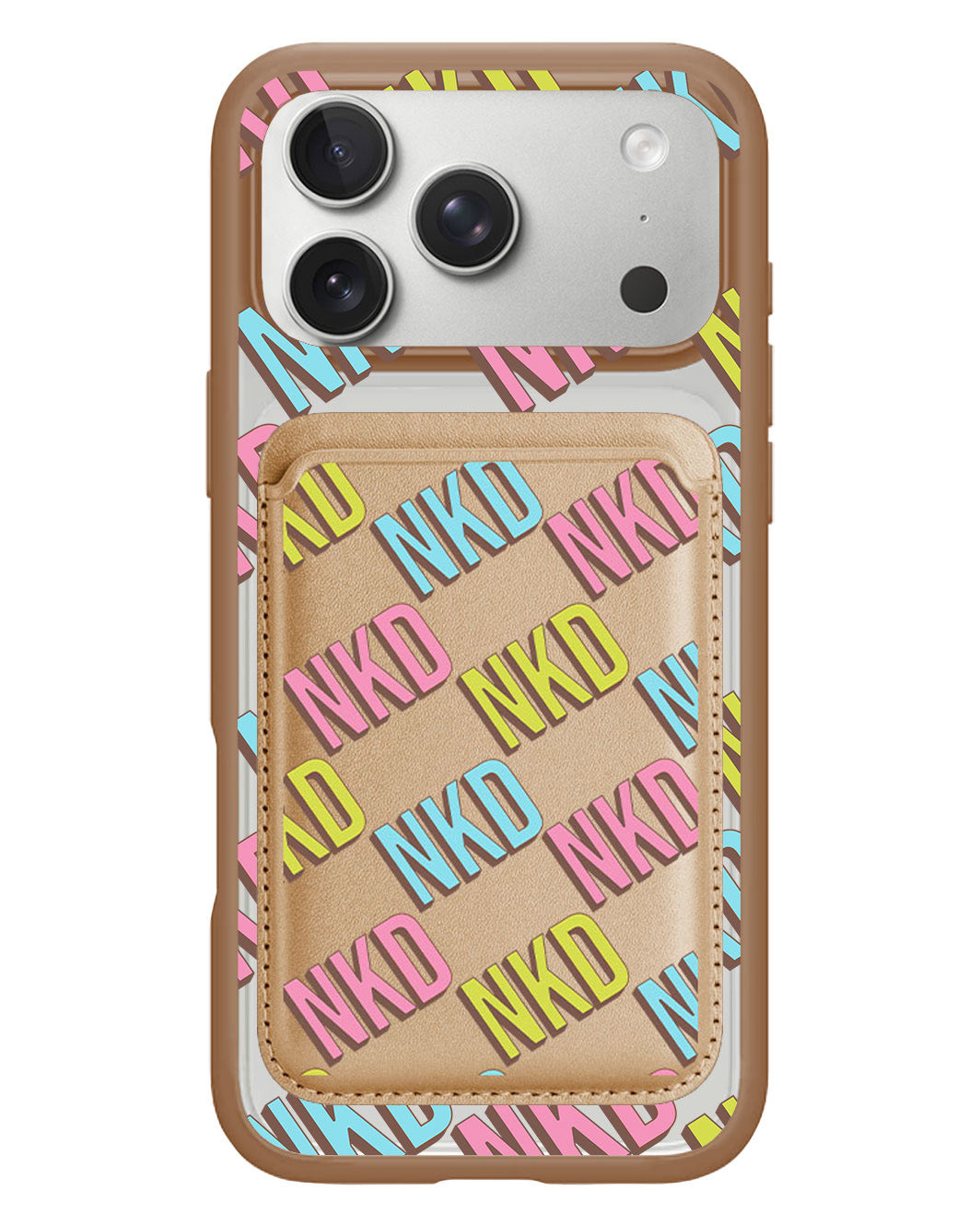 iPhone Magnetic Wallet Case - Diagonal Initial Monogram 3.0