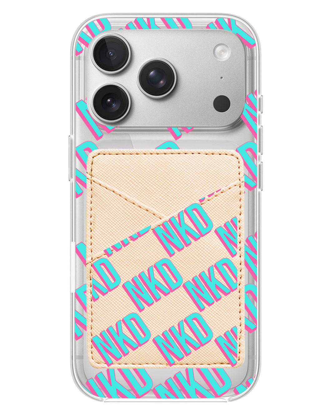 iPhone Phone Wallet Case - Diagonal Initial Monogram 4.0