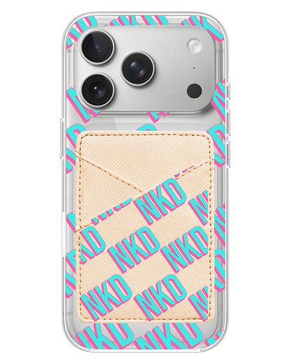iPhone Phone Wallet Case - Diagonal Initial Monogram 4.0