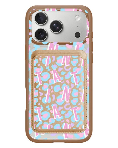 iPhone Magnetic Wallet Case - Leopard Monogram 6.0