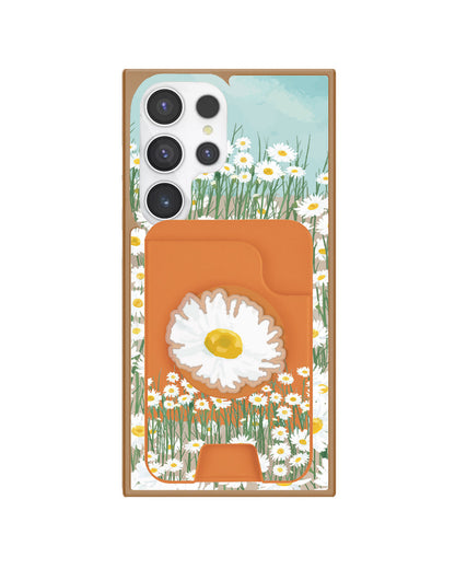 Android Magpop Wallet - Oil Painting Daisy