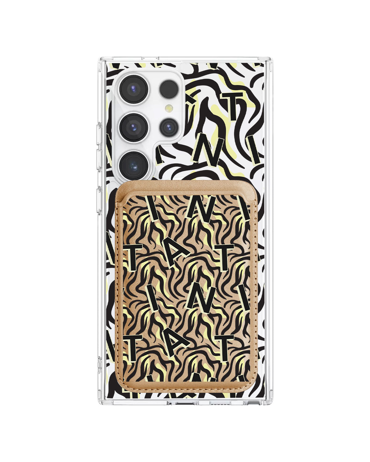 Android Magnetic Wallet Case - Tiger Monogram 3.0