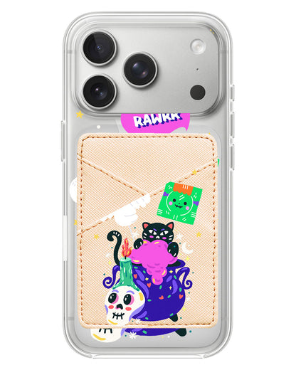 iPhone Phone Wallet Case - Cat Monster