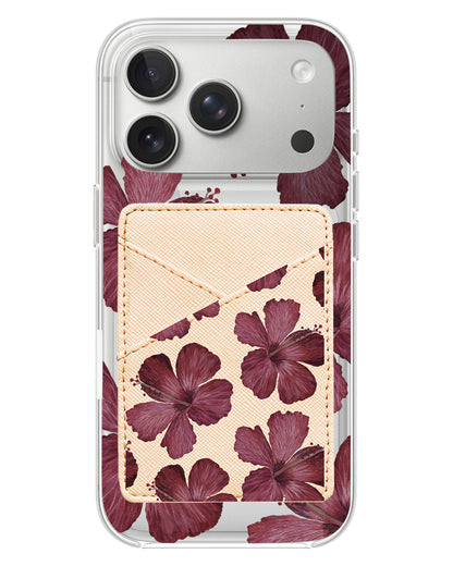 iPhone Phone Wallet Case - Hibiscus