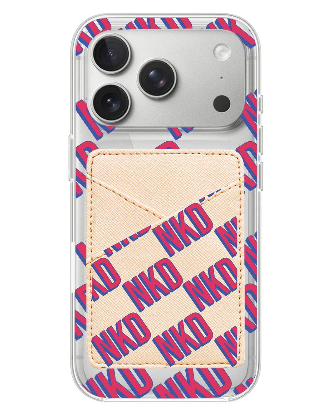 iPhone Phone Wallet Case - Diagonal Initial Monogram 2.0