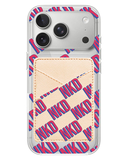 iPhone Phone Wallet Case - Diagonal Initial Monogram 2.0