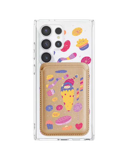 Android Magnetic Wallet Case - Dessert Doodle