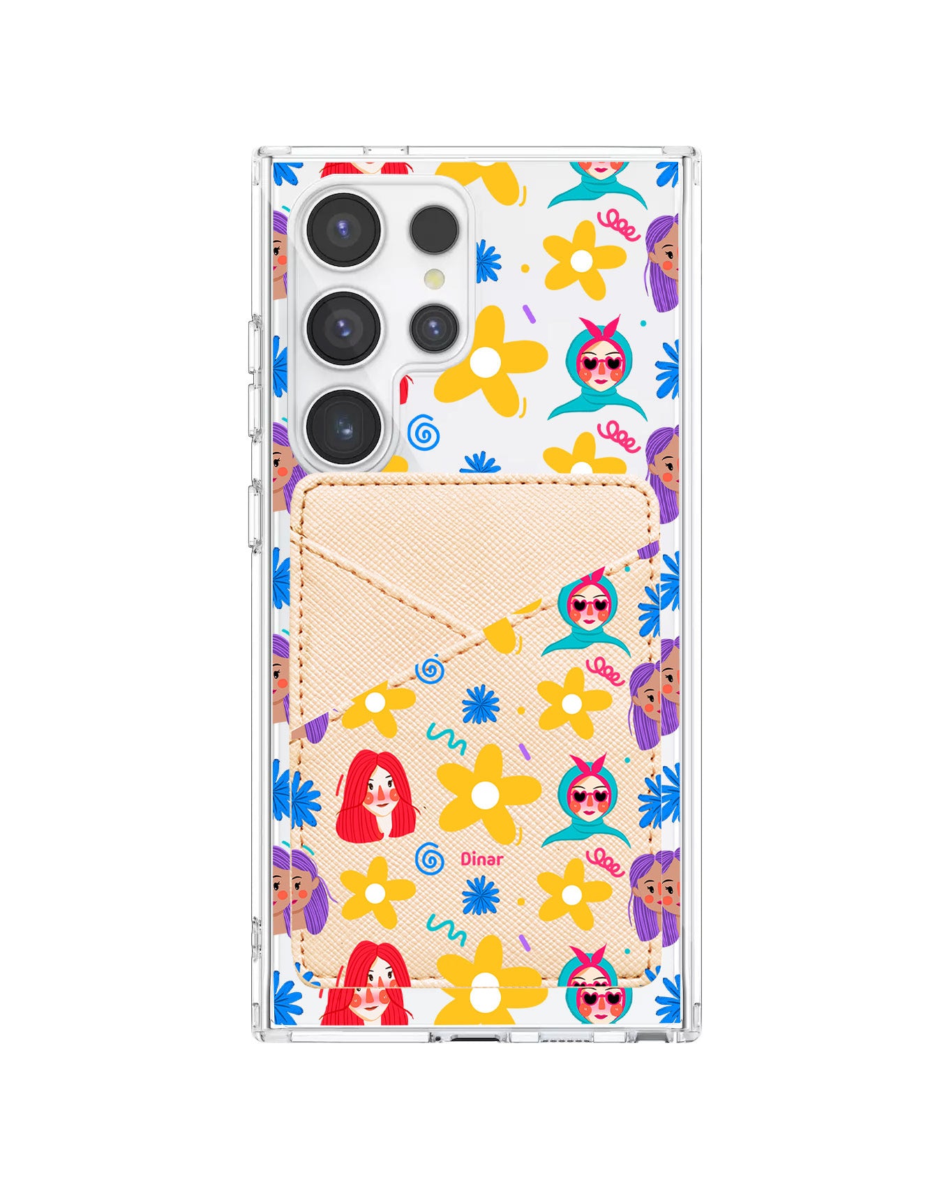 Android Phone Wallet Case - Daisy Faces
