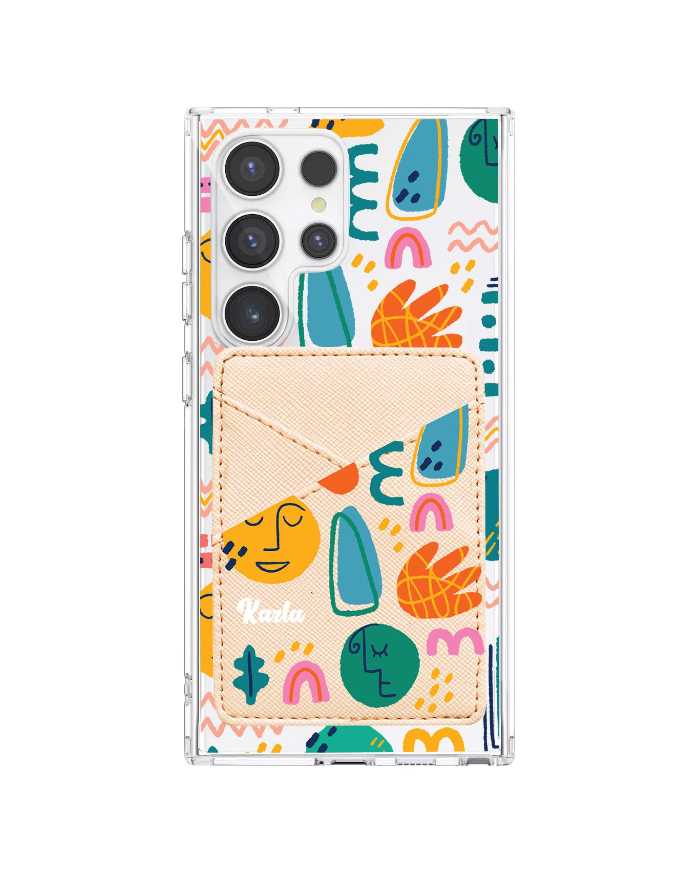 Android Phone Wallet Case - Silent Art