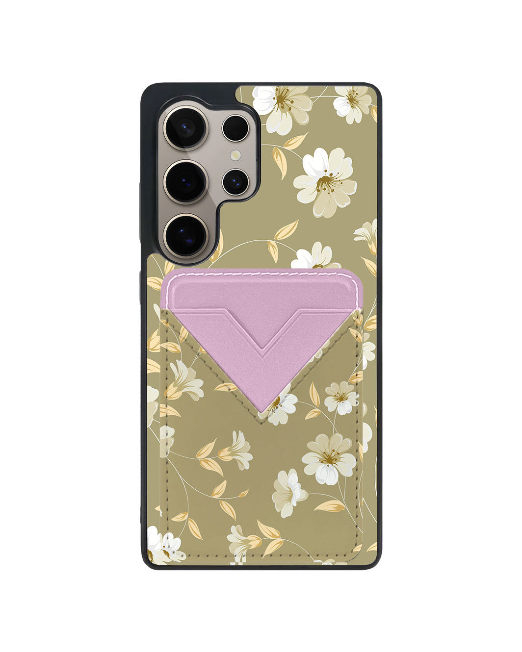 Android Avant Wallet Case - White Magnolia