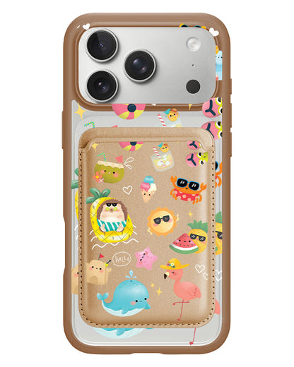 iPhone Magnetic Wallet Case - Summer