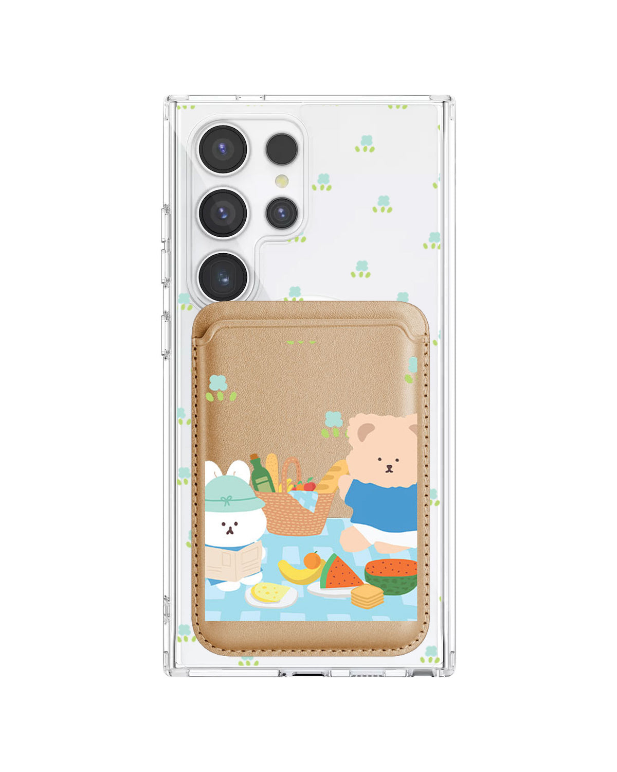 Android Magnetic Wallet Case - Picnic Blue