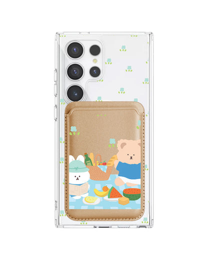 Android Magnetic Wallet Case - Picnic Blue