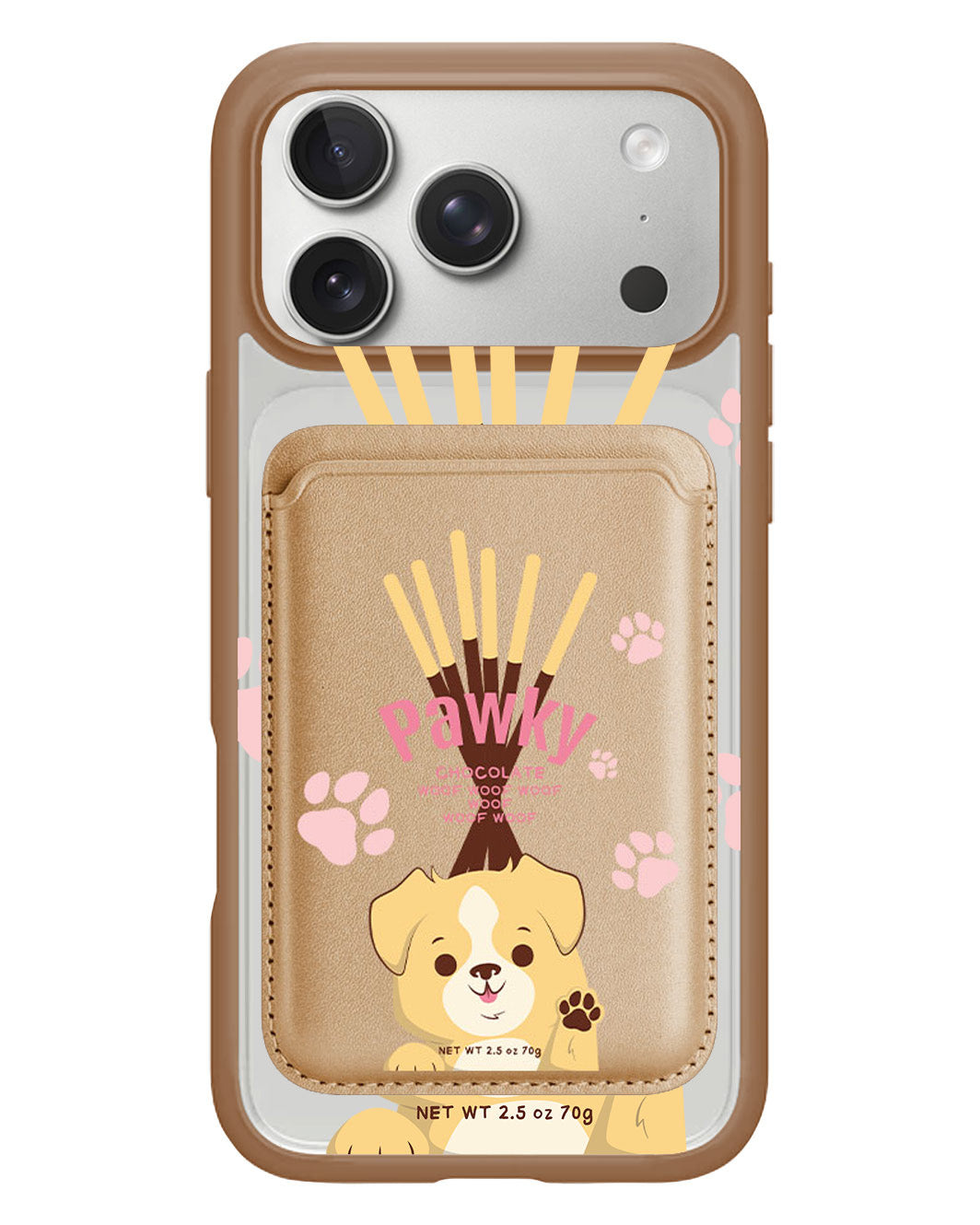 iPhone Magnetic Wallet Case - Pawky Dog