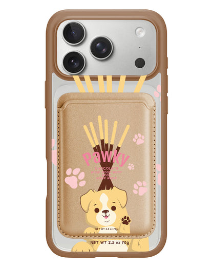 iPhone Magnetic Wallet Case - Pawky Dog