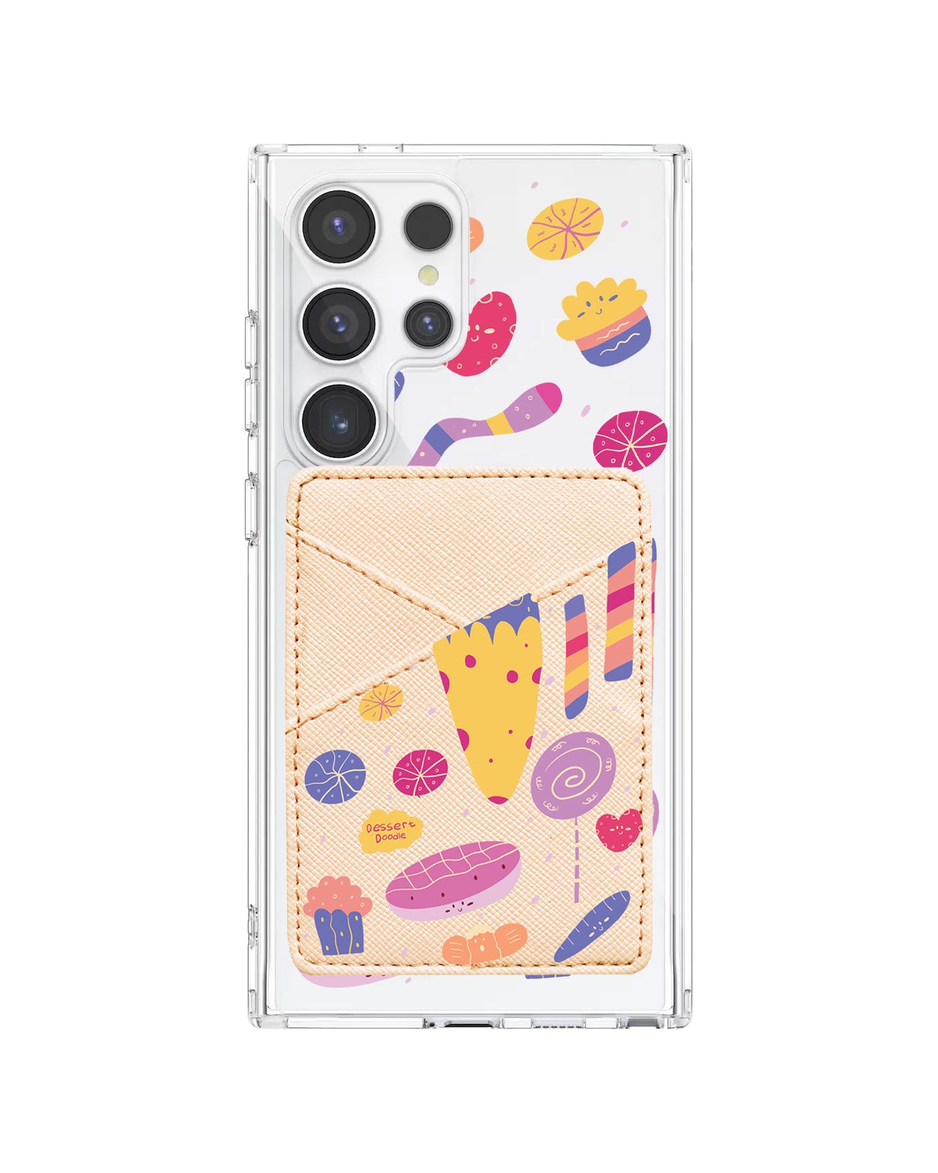 Android Phone Wallet Case - Dessert Doodle