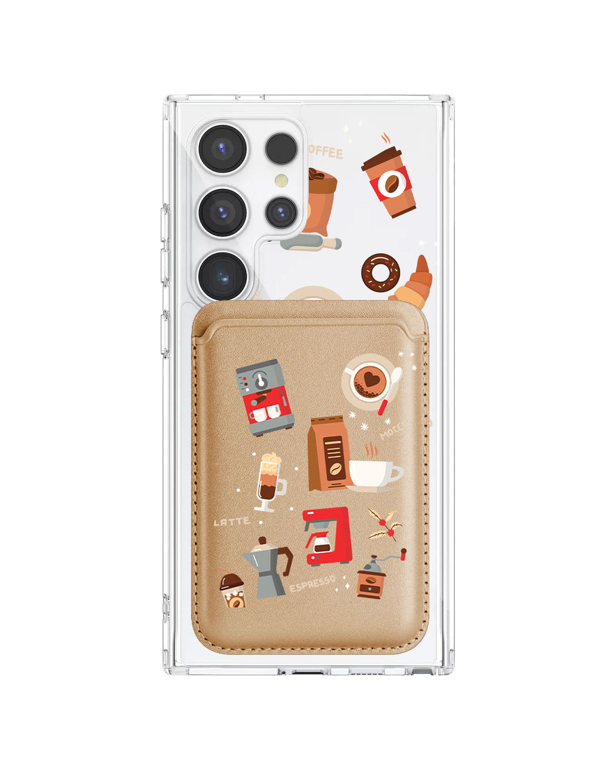 Android Magnetic Wallet Case - Barista