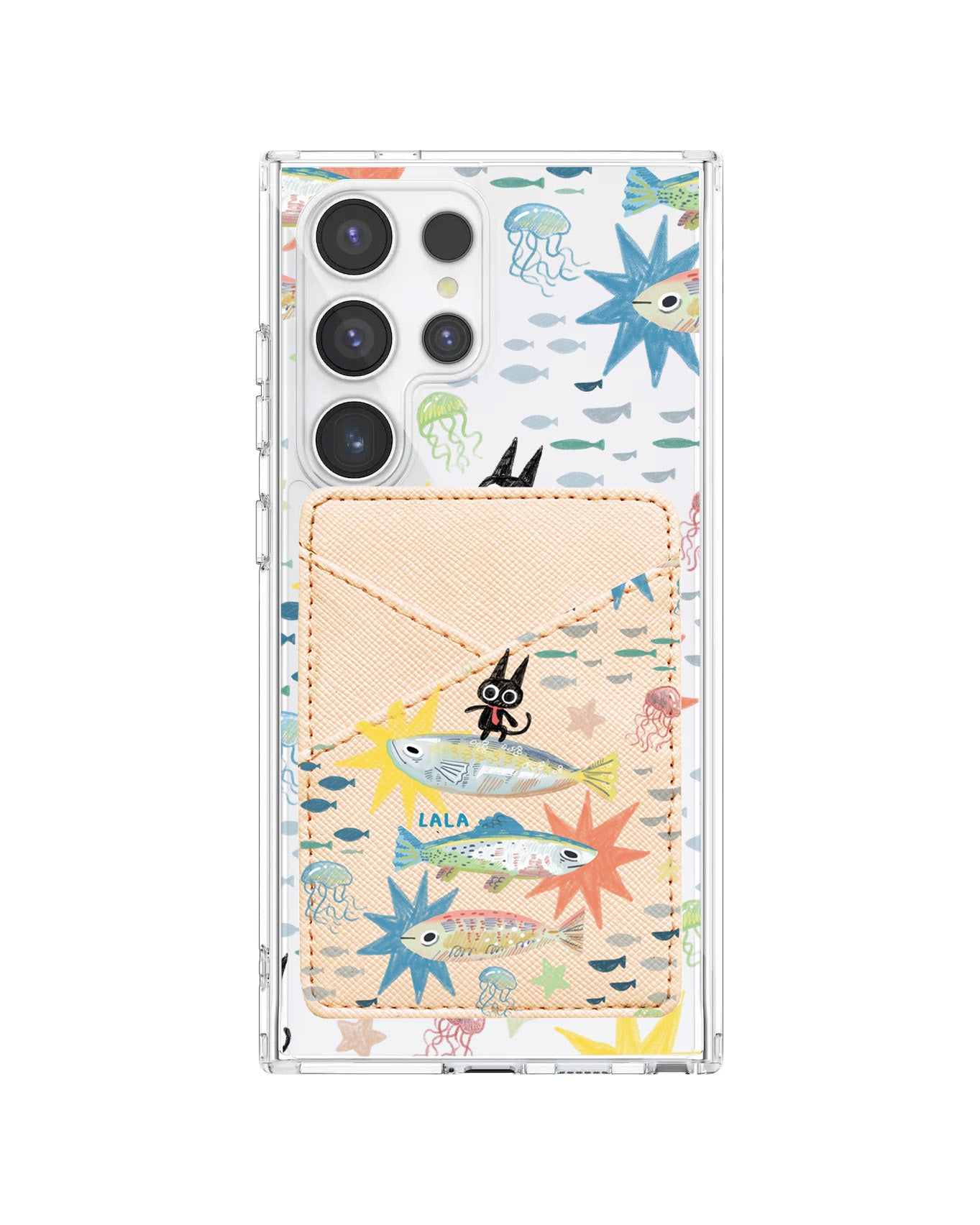 Android Phone Wallet Case - The Fish Surfer
