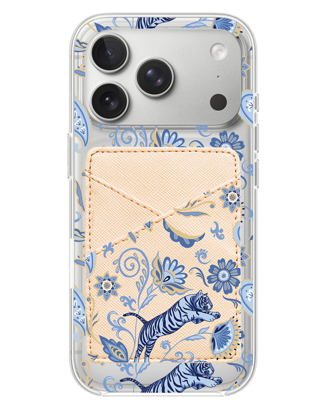 iPhone Phone Wallet Case - Tiger & Floral 1.0