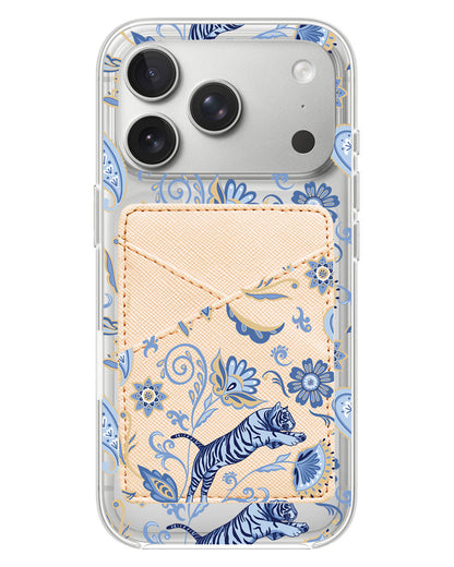 iPhone Phone Wallet Case - Tiger & Floral 1.0