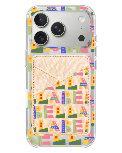 iPhone Phone Wallet Case - Playful Monogram 5.0