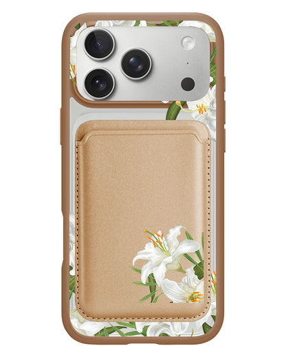 iPhone Magnetic Wallet Case - May Lily Of The Valley