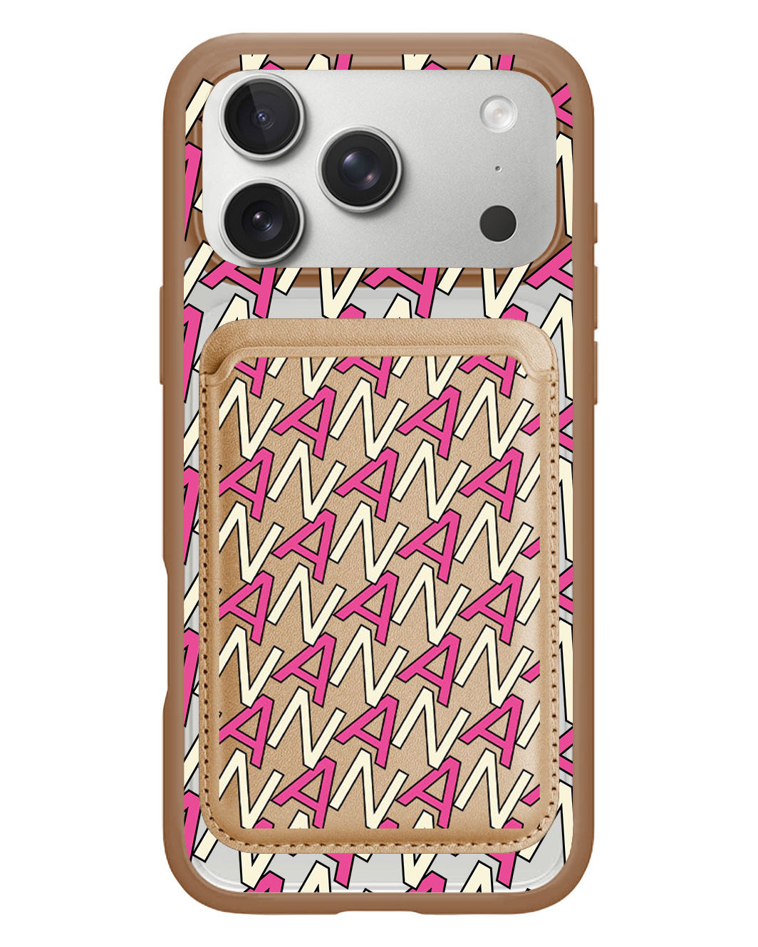 iPhone Magnetic Wallet Case - Initial Monogram 6.0