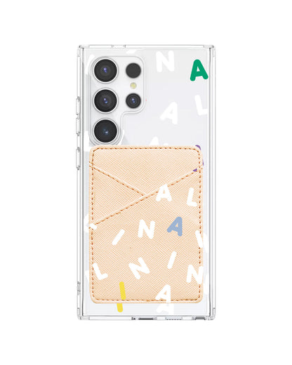 Android Phone Wallet Case - Monogram 2.0 Putih