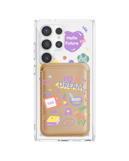 Android Magnetic Wallet Case - Hello Future
