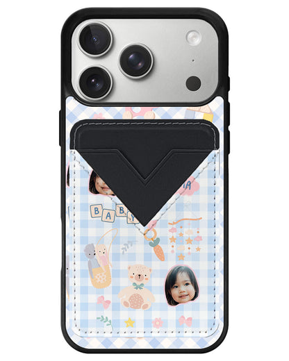 iPhone Avant Wallet Case - Face Grid Girl's Toys
