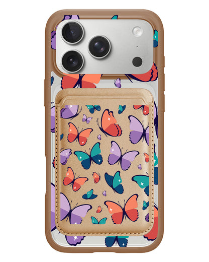 iPhone Magnetic Wallet Case - Butterfly