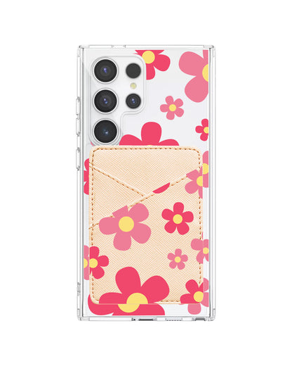 Android Phone Wallet Case - Daisy Blush