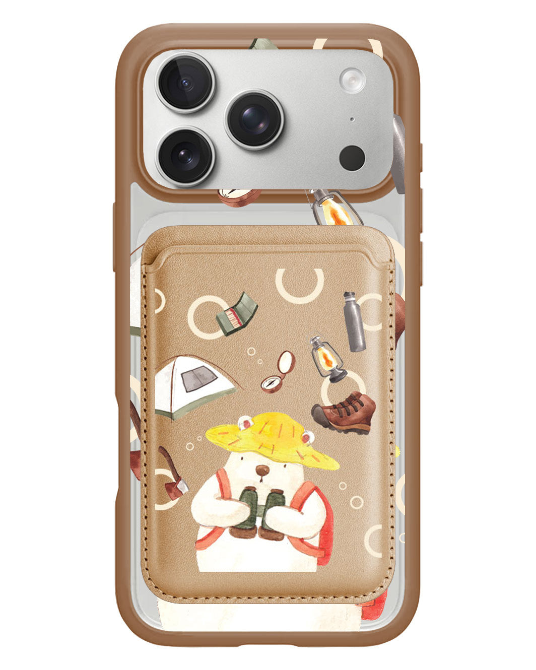 iPhone Magnetic Wallet Case - Advanture Of Bear