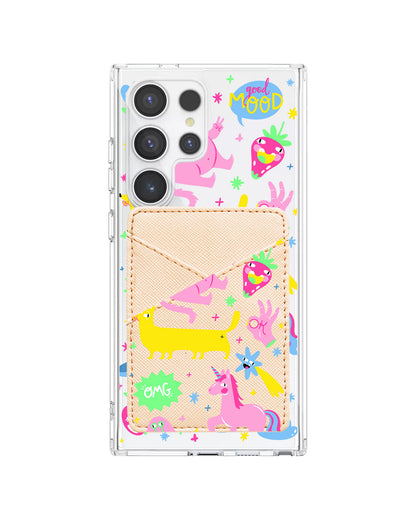 Android Phone Wallet Case - Monster say Good Mood