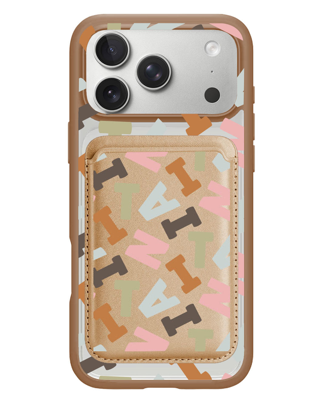 iPhone Magnetic Wallet Case - Scattered Monogram 4.0