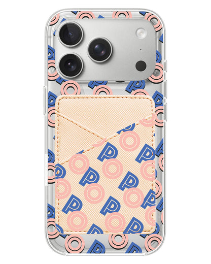iPhone Phone Wallet Case - Initial 1.0 Monogram