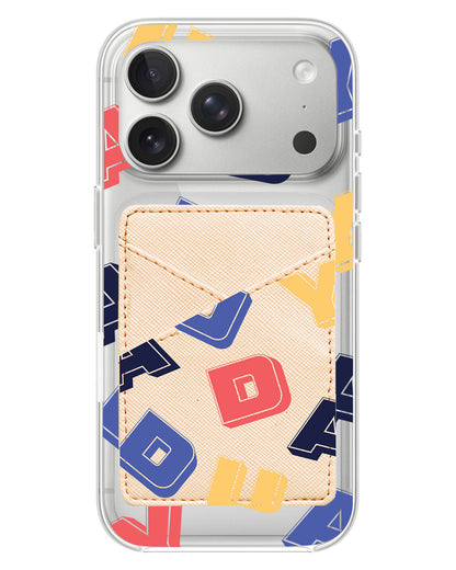 iPhone Phone Wallet Case - Cool Monogram